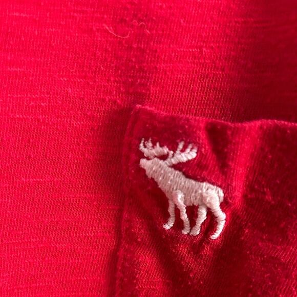 Abercrombie & Fitch Y2K Red Tee size XS - Picture 3 of 8